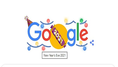 Google Doodle celebrates New Year