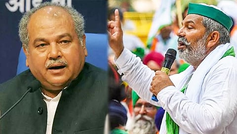 Tikait Vs Tomar : राकेश टिकैत यांनी पुन्हा ‘शेतकरी आंदोलना’ची दिली धमकी