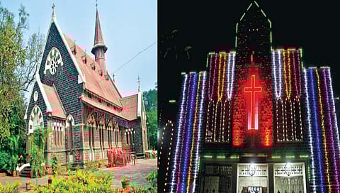 ख्रिसमस : प्राचीन शैलीतील देखणे ‘चर्च’