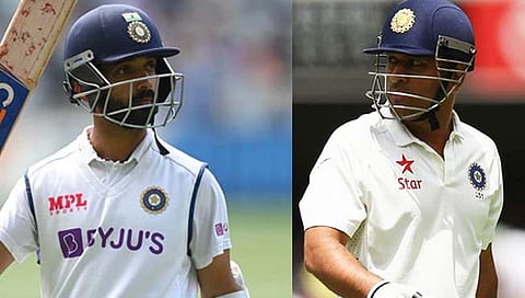 MS Dhoni vs Ajinkya Rahane www.pudhari.com