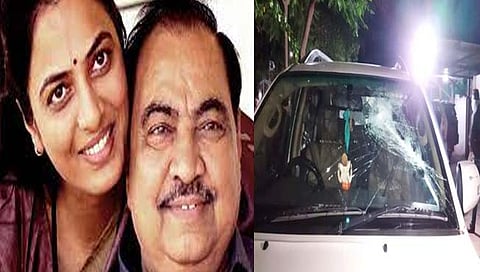 rohini khadse : एकनाथ खडसे यांची कन्या रोहिणी खडसे यांच्या गाडीवर हल्ला