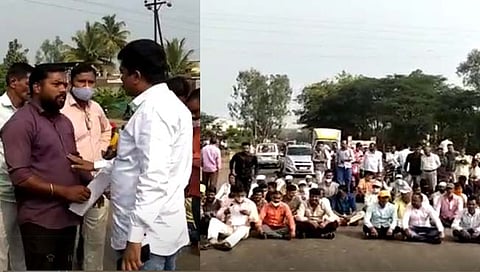 वर्येत शेतकर्यांचा रास्ता रोको, डाव्या कालव्यावरील पुलाची मागणी