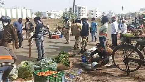 हिंगोली नाका परिसरात दोन गटात तुंबळ हाणामारी