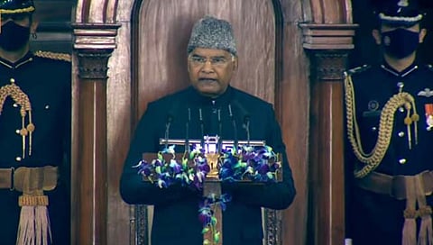 parliament budget session : सबका साथ, सबका विकास हाच सरकारचा मंत्र : राष्ट्रपती