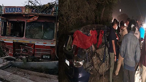 Pune Accident : शिक्रापुरातील विचित्र अपघातात पाच जण ठार