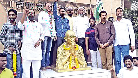 नही चलेगी ‘ईडी’ की दादागिरी, नवाब मलिक यांच्या अटकेनंतर मालेगावी राष्ट्रवादीची निदर्शने