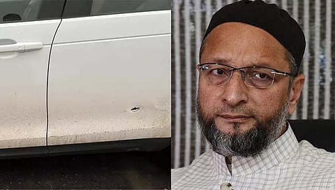 Asaduddin Owaisi : युपीमध्ये असादुद्दीन ओवैसींवर प्राणघातक हल्ला, गाडीवर ४ गोळ्या झाडल्या