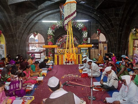 Tukaram Maharaj's birth anniversary ceremony simply