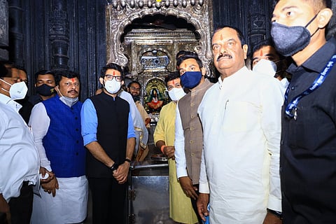 कोल्हापूर : पर्यावरण मंत्री आदित्य ठाकरे यांनी घेतले अंबाबाईचे दर्शन