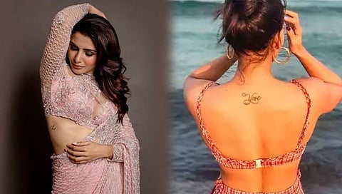 Samantha tatoos : अभिनेत्री सामंथाच्या शरीरावरील टॅटूचे एक्स पती नागा चैतन्यशी आहे कनेक्शन!
