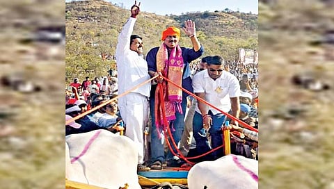 सातारा : उदयनराजेंनी हाती धरला बैलगाडीचा कासरा