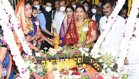 किल्ले शिवनेरीवर शिवजन्मोत्सव उत्साहात साजरा