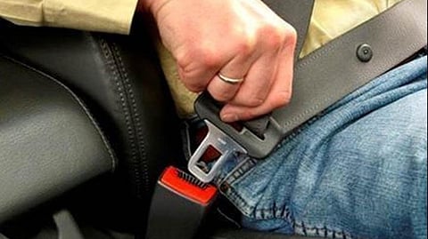 Three point seat belt