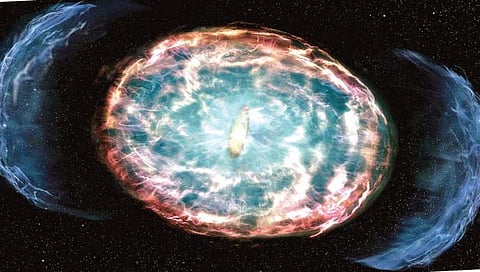 वॉशिंग्टन : दोन तार्यांच्या धडकेने अंतराळात बनला डोळा