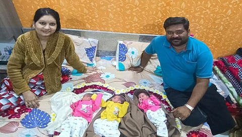 नाशिक : महिलेने एकाचवेळी दिला तीन बाळांना जन्म, तिन्ही बाळांसह आईचीही प्रकृती ठणठणीत