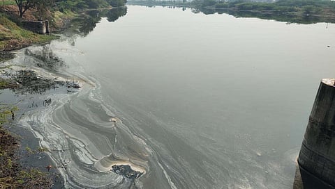 फलटण : खासगी आणि सहकारी प्रकल्पांचे दुषित पाणी सोडले बंधाऱ्यात