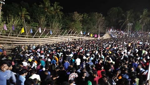 कोसळली प्रेक्षक गॅलरी, २०० जखमी www.pudharinews