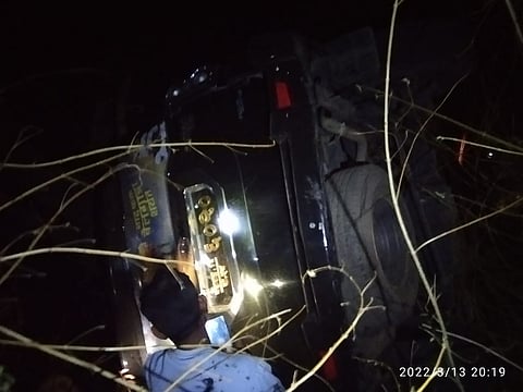 दरीत स्कॉरपिओ कोसळून भीषण अपघात www.pudhari.news