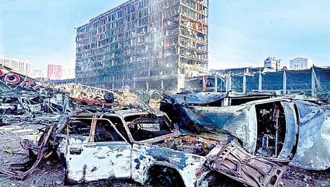 Russia-Ukraine War : एअरस्ट्राईकमुळे युक्रेनच्या सुमीत अमोनियाची गळती