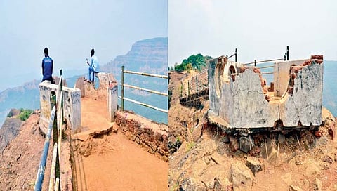 सातारा : लॉडविक, एलिफंट हेड पॉईंट धोकादायकसंरक्षक कठडे, रेलिंग तुटल्याने धोका ; वनविभागाचे दुर्लक्ष