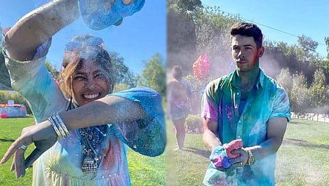 Holi Special : प्रियांकाने निकसोबत केली रंगांची उधळण