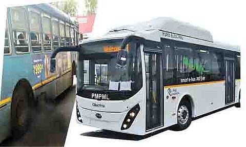 पीएमपी प्रवाशांना लावली उलटी साफ करायला; दोन ई-बसमधील प्रकार