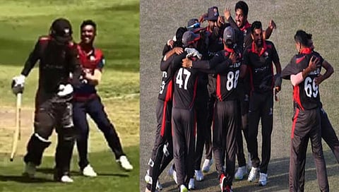 UAE Vs NEPAl : बॅटसमन बोल्ड होताच बॉलरच्या त्या कृत्याने सारेच झाले ‘शॉक’ (Video)