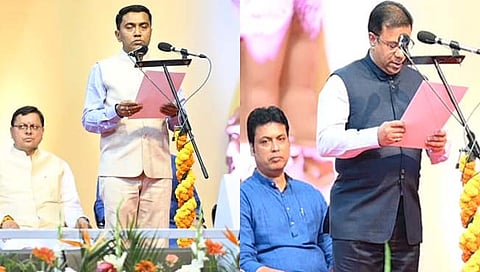 गोव्यात पुन्हा सावंत सरकार; ९ जणांनी घेतली मंत्रिपदाची शपथ, पंतप्रधानांच्या उपस्थितीत प्रथमच झाला भव्यदिव्य सोहळा