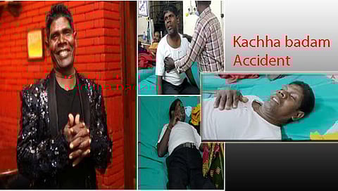 कच्चा बदाम : कार शिकायला गेलेल्या ‘कच्चा बदाम गायकाचा’ अपघात