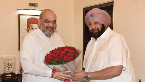Panjab Election : अमरिंदर सिंग यांनी घेतली गृहमंत्री अमित शहा यांची भेट