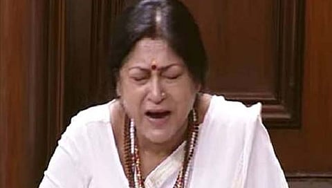 राज्यसभेत पश्चिम बंगालमधील बिरभूम हिंसाचारावर बोलताना खासदार गांगुली धाय माकलून रडल्या.