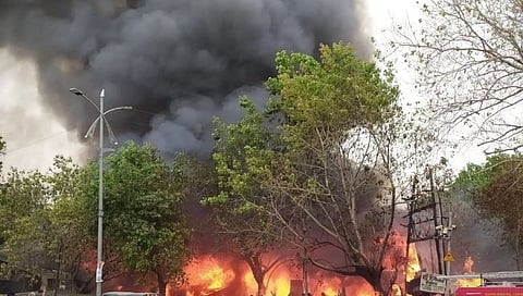 नागपूर : आरा मशीनला भीषण आग, लाखोंचे नुकसान