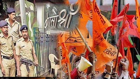 मुंबई : राणा दाम्पत्यांना घेरण्याची रणनिती; मातोश्री बाहेर शिवसैनिकांची गर्दी