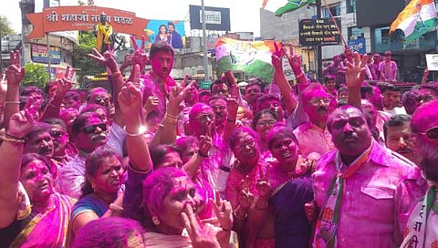 कोल्हापूर : महाविकास आघाडीचा महाजल्लोष