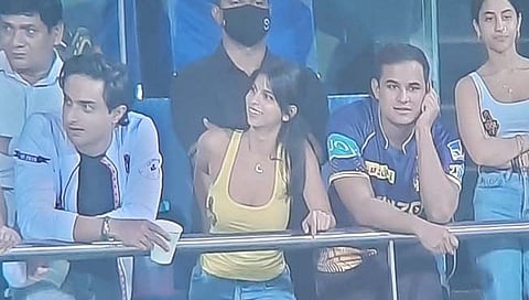 KKRvsPBKS : रसेलच्या षटकारांपेक्षा आर्यन खान, अन्यना पांडेची चर्चा अधिक