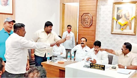 सांगली : मनपात राष्ट्रवादी-भाजप पदाधिकार्यांमध्ये खडाजंगी
