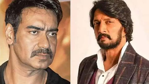 कन्नड स्टार सुदीप हिंदी भाषेवर बोलताच बॉलिवूड ‘सिंघम’ची सटकली ! दोघांमध्ये रंगले ‘ट्विट वॉर’