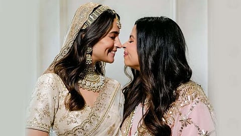 alia bhatt with sisiter shaheen bhatt