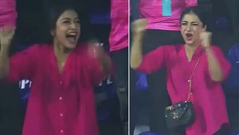 Dhanashree Verma : चहलने विकेट घेताच पत्नी धनश्रीचे ‘क्रेझी सेलिब्रेशन’ (Video)