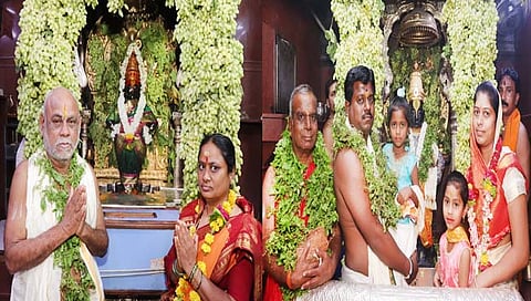 पंढरपूर : चैत्री एकादशी! श्री विठ्ठल-रुक्मिणी गाभाऱ्यात ७०० किलो द्राक्षांची आरास