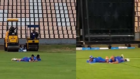 IPL 2022 : मुंबई इंडियन्स संघावर मधमाशांचा हल्ला; खेळाडुंनी घातले लोटांगण