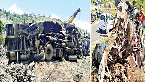 सांगली : कंटेनरने कारला चिरडले; चौघे ठार