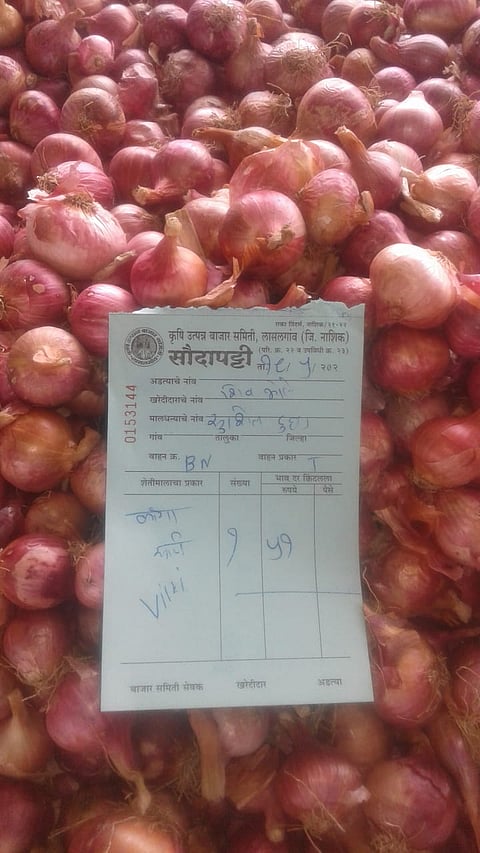 लासलगाव : शेतात पिकवायचे तरी काय? विंचूर उपबाजारात कांद्याला मिळाला ५० पैसे किलो भाव !