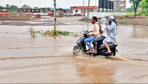 मिरजेत जोरदार पावसाने त्रेधा