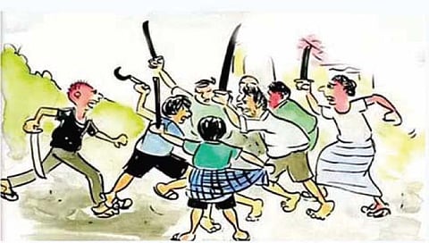 औरंगाबाद : जागेच्या वादातून दोन गटांत तुंबळ हाणामारी