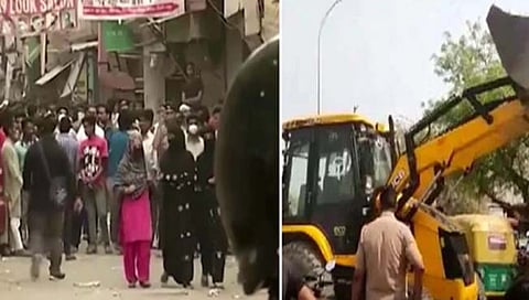 Bulldozer Action in delhi