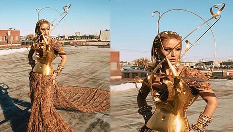 Met Gala २०२२ : नताशा पूनावालाच्या गोल्डन साडीवर खिळल्या नजरा