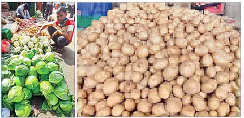 कांदा, बटाट्याची आवक कमी तरीही दर स्थिर