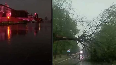 Heavy Rain in Delhi : वादळी वारे-पावसाने दिल्लीला झोडपले, शेकडो झाडे उन्मळून पडली, असंख्य विमानांचे मार्ग बदलले