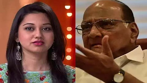 केतकी चितळे हिच्यावर फेकले शाई-अंडी; राष्ट्रवादी युवती संघटनेचे आंदोलन